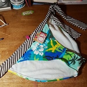 OP Ocean Pacific Bottom Tropical Side Tie Large